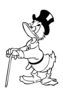 Donald Duck kleurplaat 8